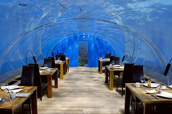 Ithaa Undersea Restaurant – удивительный подводный ресторан-аквариум на Мальдивах