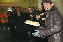 День рождения Владимира Машкова на съемочной площадке